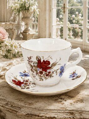 Rare Vintage Royal Grafton Fine Bone China Tea Cup and Saucer Set